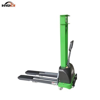 Portable Self Lift Ability Fork Stacker 1000kg Semi Electric Self Loading Pallet Stacker