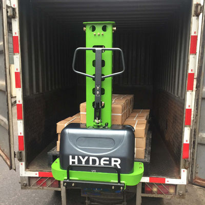 AC Motor Drive Semi Electric Self Loading Pallet Stacker 500kg 1300mm Lifting Height