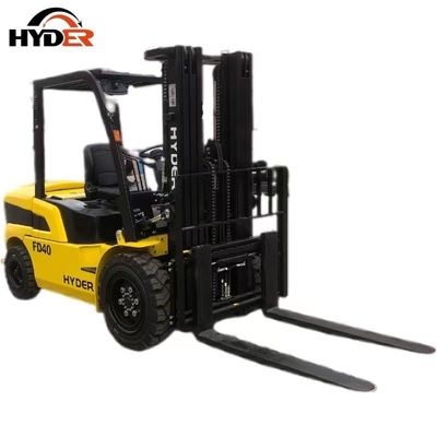 Powerful Hyder 4ton Diesel Forklift Truck with Automatic Transmission 3183X1485X2300MM
