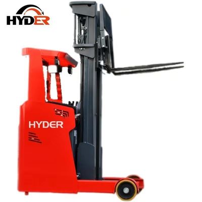 Hyder 1.6t Electric Seated Reach Stacker for Warehouse Lifting Height 7500mm-10000mm