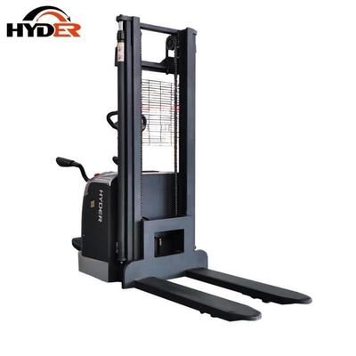 Lifting Height 3000-5500 Electric Forklift Stacker with Battery and Stand-on Platform