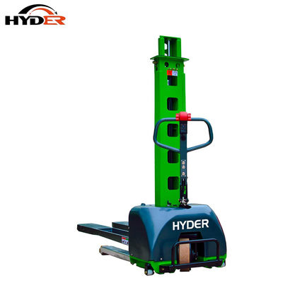 700K Lift height 800/1000/1300/1600mm Self Loading Electric Stacker Portable Forklift
