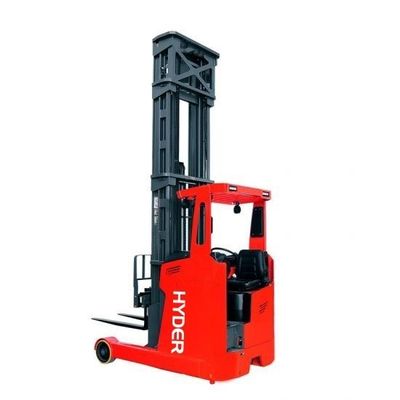 Electric Seated Reach Truck Four Wheel Braking 2370kgs Suitable on Wed and Frozen Ground