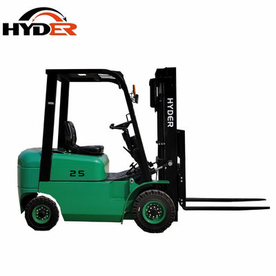 2500kgs Warehouse Electric Forklift with 500mm Load Center Mosfet/AC Power Source