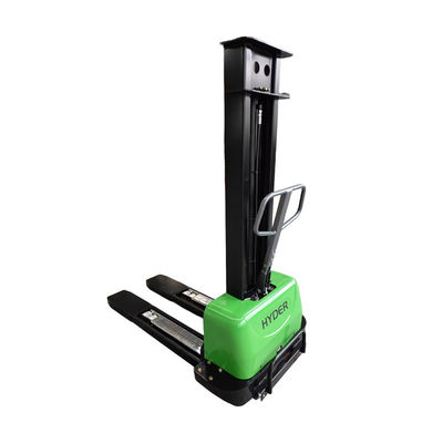 Electric Forklift 700kg Load Capacity 1300mm Self Lifting Stacker for Container Unloading