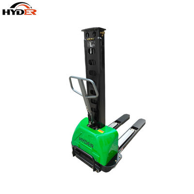 DC Motor Semi Electric Self Loading Stackers with Lifting Height From 800mm to 1600mm