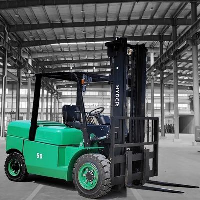 Durable 5000kgs Electric Forklift with Load Center 500mm and Mosfet/Pmsm Power Source