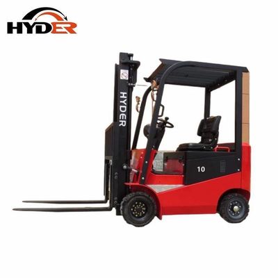 1000kgs Electric Forklift Trucks with Four Fulcrum Points and Full Battery Power