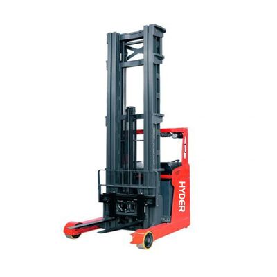 Electric Seated Reach Truck Four Wheel Braking 2370kgs Suitable on Wed and Frozen Ground